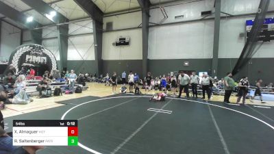 54 lbs 2nd Place - Xavier Almaguer, Victory Wrestling-Central WA vs Reed Saltenberger, Patriot Mat Club