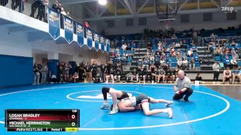 138 lbs Quarterfinals (8 Team) - Michael Herrington, Oak Grove HS vs Logan Bradley, Lewisburg