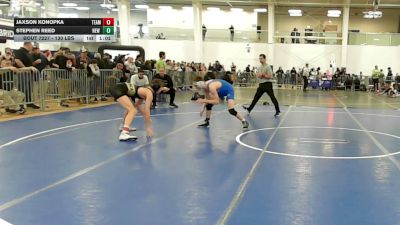 130 lbs Round Of 16 - Jaxson Konopka, Team Tugman vs Stephen Reed, New England Gold WC