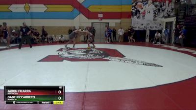 157 lbs Cons. Round 1 - Jaxon Ficarra, Berthoud vs Gabe Piccarreto, Windsor