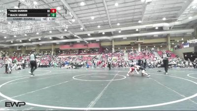 76 lbs Champ. Round 2 - Mack Unger, Lincoln Squires vs Haze Dunkin, Nebraska Boyz