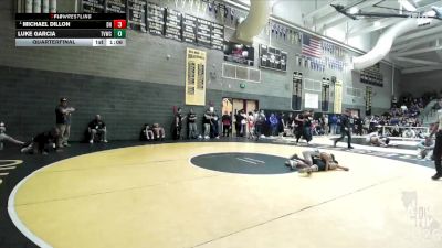 89 lbs Quarterfinal - Michael Dillon, Dark Horse vs Luke Garcia, The Valley Wrestling Club
