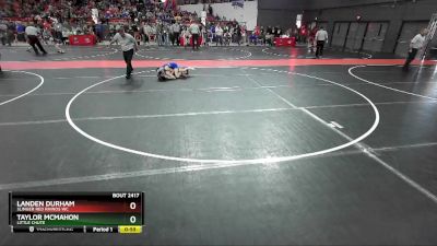 85 lbs Cons. Round 2 - Landen Durham, Slinger Red Rhinos WC vs Taylor McMahon, Little Chute
