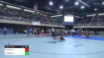 91 lbs Quarterfinal - Raymond Glinsky, Orchard Park vs Jake Baginski, Montville