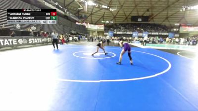Girls 4A 115 lbs Champ. Round 1 - Madison Vincent, Lake Stevens (Girls) vs Araceli Nunez, Davis (Girls)