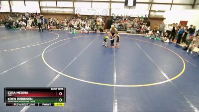 42 lbs Quarterfinal - Ezra Medina, JWC vs Koen Robinson, Shootbox Wrestling Club