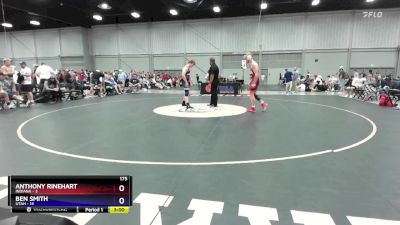 175 lbs Placement Matches (8 Team) - Anthony Rinehart, Indiana vs Ben Smith, Utah