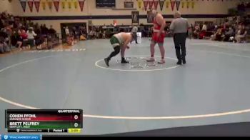 285 lbs Quarterfinal - Brett Pelfrey, Iowa City, West vs Cohen Pfohl, Dubuque Senior