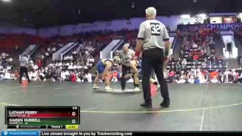 215 lbs Semifinals (8 Team) - Kaiden Hubbell, Dundee HS vs Latham Perry, Imlay City HS