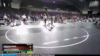 77 lbs Round 3 (10 Team) - Justice Gutierrez, Pomona Elite/Wrecking Crew vs Preston Reker, NE Titans