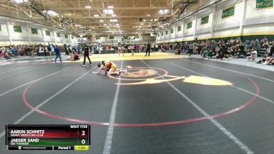 140 lbs Semifinal - Aaron Schmitz, Sidney Wrestling Club vs Jaeger Sand, EEK Thunder