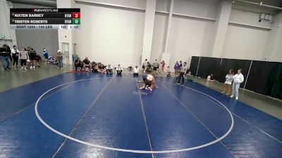 144 lbs Semis - Tristen Roberts, Utah vs Kixten Barney, Utah