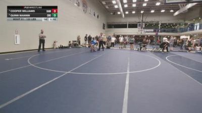 120 lbs Cons. Quarters - Cooper Williams, Sanderson vs Quinn Mannin, Champions Wrestling Club