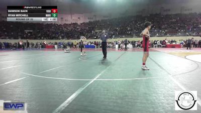 94 lbs Round Of 32 - Dawson Back, Verdigris vs Ryan Mitchell, Mangum Wrestling