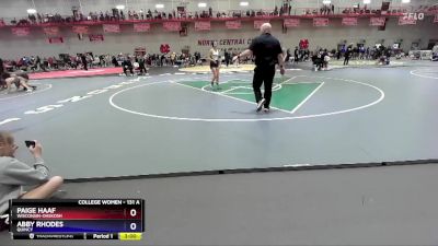 131 A Cons. Round 2 - Paige Haaf, Wisconsin-Ohskosh vs Abby Rhodes, Quincy