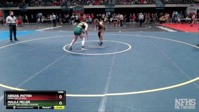 145G 3rd Place Match - Abigail Patten, Craig High School vs Malila Miller, Service High School Cougars