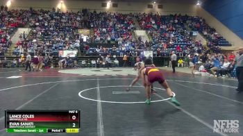 3 - 126 lbs Semifinal - Lance Coles, Brookville HS vs Evan Sanati, Brentsville District