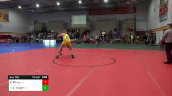 285 lbs Cons. Round 4 - Donovan Yeager, Oregon Clay vs Kris Manu, Dublin Coffman