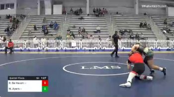 154 lbs Quarterfinal - Robert De Haven, GA vs Macon Ayers, VA