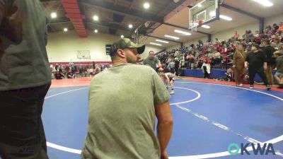 52 lbs Round Of 32 - Bear Bryan, Coweta Tiger Wrestling vs Riggs Smith, Bartlesville Wrestling Club