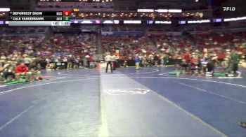 3A-126 lbs Champ. Round 2 - DeForrest Snow, Mason City vs Cale Vandermark, Ankeny Centennial