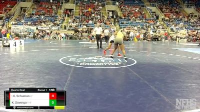 190 lbs Quarterfinal - Kadyn Schuman, Grand Forks vs Koiline Govergo, Fargo