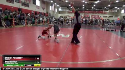 80 lbs Champ. Round 1 - Tyler Lyden, Pinnacle Wrestling vs Jaxson Poncelet, MN Elite