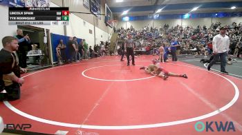 52 lbs Round Of 16 - Lincoln Spain, Raw Wrestling Club vs Tyr Rodriquez, Salina Wrestling Club