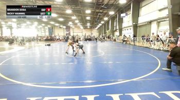 132 lbs Rr Rnd 2 - Brandon Sosa, Grapplers Garage vs Ricky Hammel, Quest School Of Wrestling Black