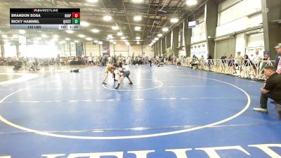 132 lbs Rr Rnd 2 - Brandon Sosa, Grapplers Garage vs Ricky Hammel, Quest School Of Wrestling Black