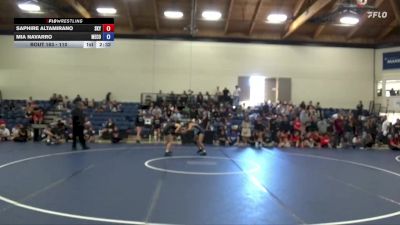 110 lbs Cons. Round 3 - Mia Navarro, Menlo College vs Saphire Altamirano, Skyline