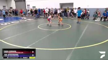 75 lbs Rr1 - Maya Iverson, Bethel Freestyle Wrestling Club vs Ava Siththisakd, Lions Den Wrestling Club