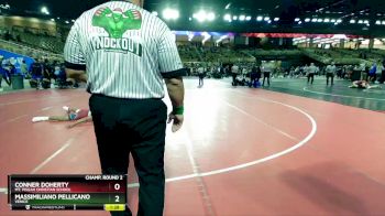 132 lbs Champ. Round 2 - Conner Doherty, Mt. Pisgah Christian School vs Massimiliano Pellicano, Venice