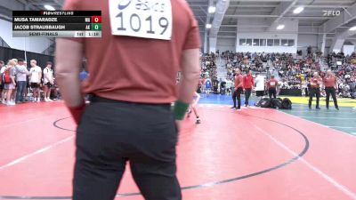 126 lbs Semifinal - Musa Tamaradze, MA vs Jacob Strausbaugh, AK