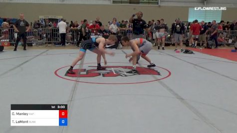 61 kg Round Of 64 - Cole Manley, Mat-Town USA vs Taylor LaMont, Sunkist Kids Wrestling Club