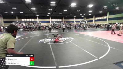 74 lbs Round Of 16 - Leo Rieser, Grindhouse WC vs Sebastian Gutierrez, Red Wave WC