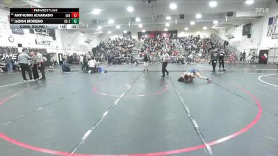 113 lbs Cons. Round 1 - Anthonni Alvarado, Lancaster vs Jadon Moreno, Calvary Chapel/SA