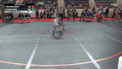 75_B lbs Consi Of 16 #1 - Waylon Hafer, Claysburg Kimmel vs Caleb Stone, Manheim Township