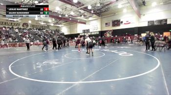 190 lbs Cons. Round 5 - Ailish Nawawieh, Buena Park vs Leslie Martinez, Adelanto