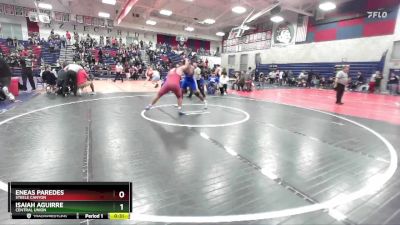 215 lbs Cons. Round 4 - Isaiah Aguirre, Central Union vs Eneas Paredes, Steele Canyon