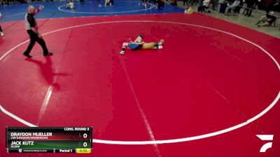 80 lbs Cons. Round 3 - Jack Kutz, HLWW vs Draydon Mueller, LSH (LeSueur/Henderson)