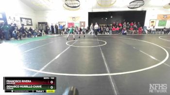 132 lbs Cons. Round 1 - Demarco Murrllo Chavez, Harbor vs Francisco Rivera, Hollister