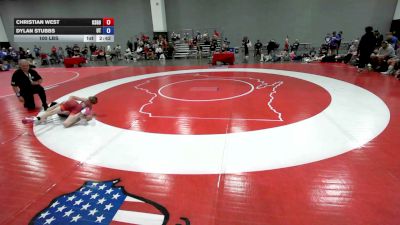 100 lbs Christian West, Team Kansas Gold vs Dylan Stubbs, Team Utah