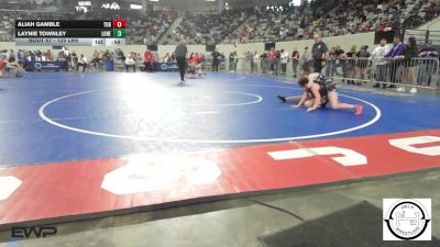 120 lbs Consi Of 32 #2 - Aliah Gamble, Tulsa Union Girls vs Laynie Townley, Lone Grove