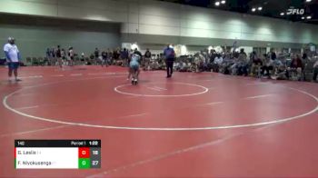 140 lbs Semis & 1st Wrestleback (8 Team) - Gracie Leslie, Beauty And Beasts vs Florida Niyokusenga, STL YELLOW