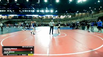 140 lbs 3rd Place Match - Ailee Briggs, Lemon Bay vs Hayden Proulx, Timber Creek