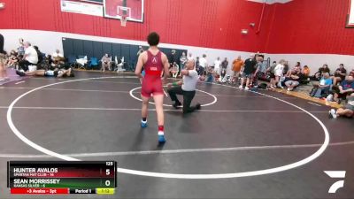 125 lbs Round 1 (6 Team) - Sean Morrissey, Kansas Silver vs Hunter Avalos, Spartan Mat Club