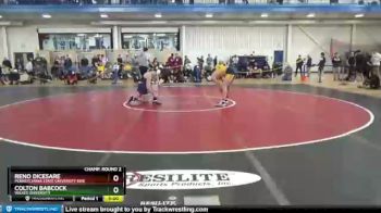 184 lbs Champ. Round 2 - Colton Babcock, Wilkes University vs Reno DiCesare, Pennsylvania State University Erie