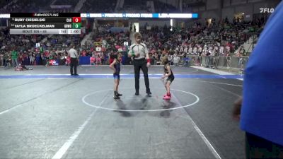 45 lbs Champ. Round 1 - Ruby Ciesielski, Carroll vs Tayla Broeckelman, Great Bend Wrestling Club