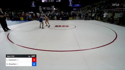 120 lbs Cons 64 #2 - Lyndie Isaacson, OR vs Delaney Bisaillon, NY